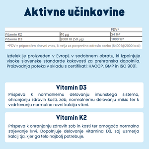Vitamin D3 + K2 v spreju