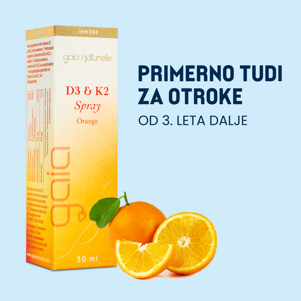Vitamin D3 + K2 v spreju
