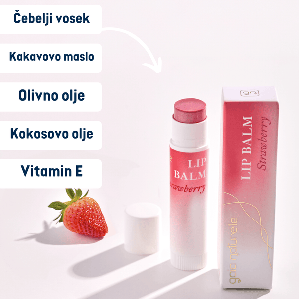 Balzam za ustnice jagoda - Gaia Naturelle