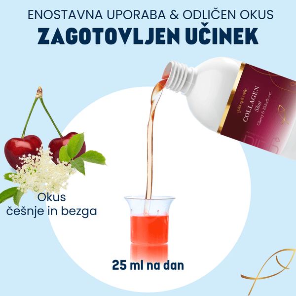 Kolagen Shot Češnja & Bezeg - Gaia Naturelle