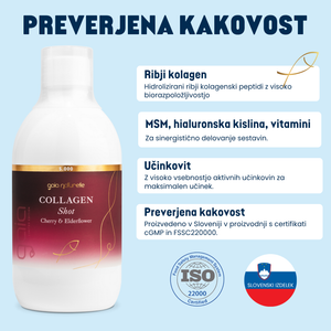 Kolagen shot češnja bezeg Gaia Naturelle