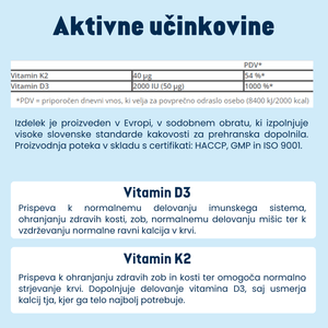 Vitamin D3 + K2 v spreju - Gaia Naturelle