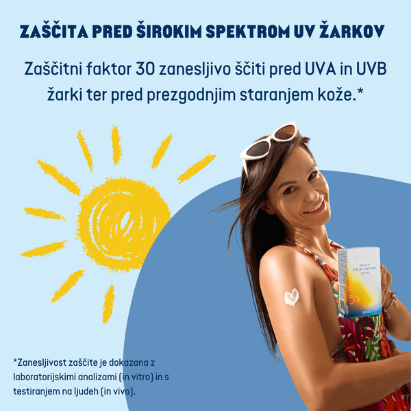 Vlažilna krema za obraz SPF 30 - Gaia Naturelle