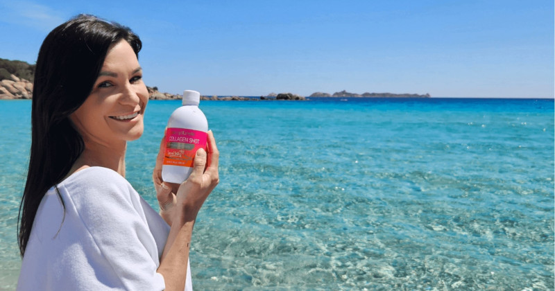 Kolagen shot Tropical – Kako poskrbeti za kožo in hkrati uživati v poletju