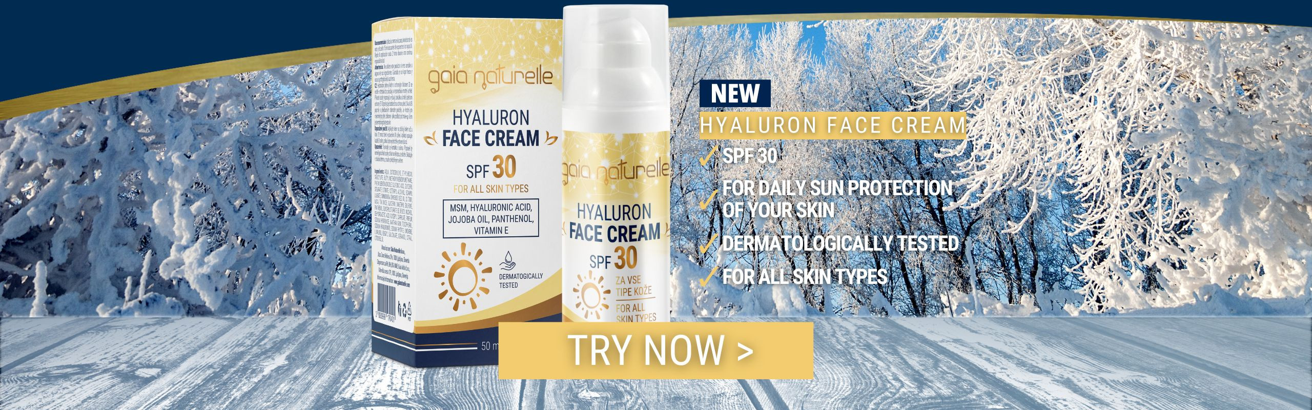 NEW - Hyaluron Face Cream SPF 30